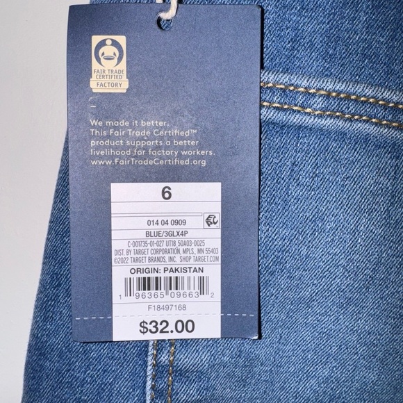Universal Thread Blue Skinny Jeans with Two-Tone Design - Picture 5 of 6